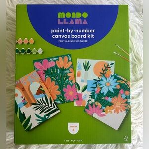Paint-by-Number Floral Kit
